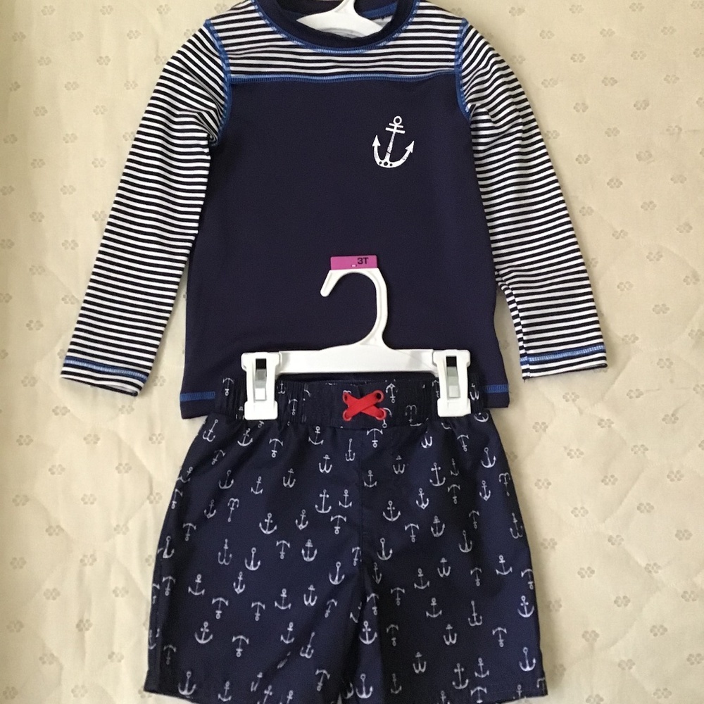 Cat & Jack Toddler Swimming Trunks and Top